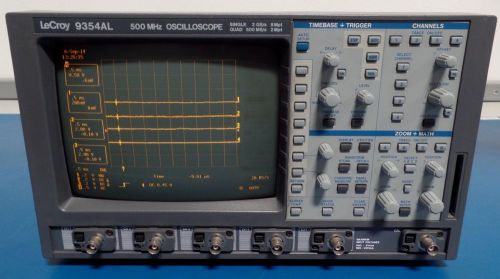 Lecroy 9354AL Four Channel Digital Oscilloscope, 500 MHz, 2 GSa/s w/ Options
