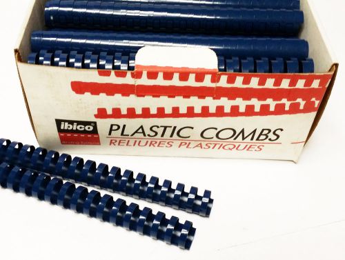 Comb Binding  - Ibico Plastic Combs - 1 Inch Blue - 88  Pieces