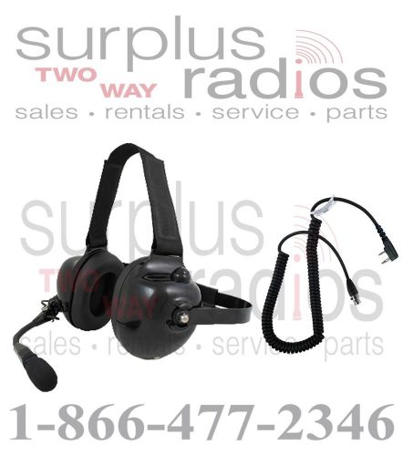 New pryme dual muff racing headset for kenwood k1 tk3160 tk2160 tk3360 tk3312 for sale