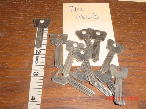 LOCKSMITH NOS 11 Keys Flat Steel Blanks 1286B VINTAGE Master locks by Ilco