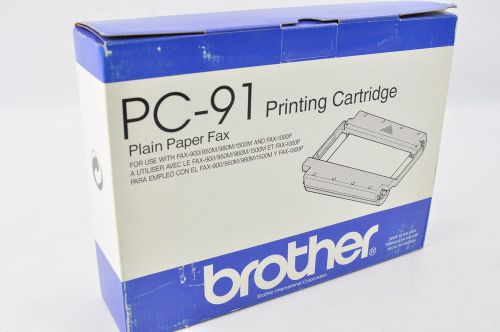 LOT OF 2 NEW GENUINE OEM Brother PC-91 FAX CARTRIDGE 900/950M/980M/1500M/1000P