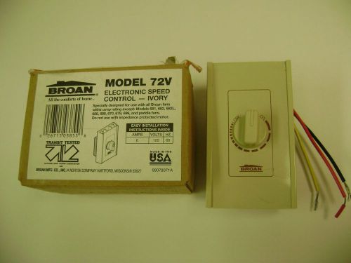 BROAN ELECTRONIC SPEED CONTROL, IVORY