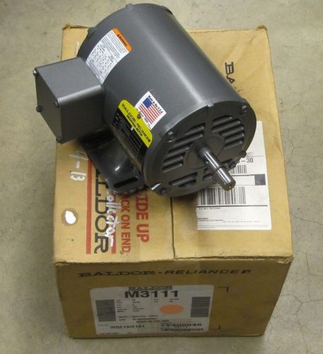 Baldor reliance m3111 34f779-0255 .75 hp 3/4 hp 230/460v 3450 rpm motor nib for sale