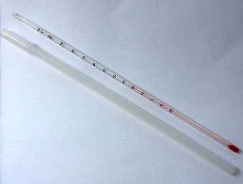 Total immersion glass thermometer in plastic case -20°c to 110°c for sale