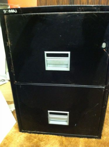 Schwab 2 drawer locking fire rated legal file cabinet class 350 for sale
