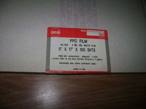 Oce PPC Double Matte Film 11x17x100 SHEETS lot of 3  unopened boxes