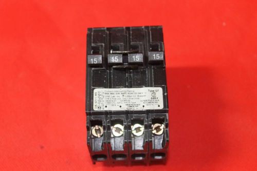 Siemens Circuit Breaker Q21515CT 2-1 &amp; 1-2 Pole 15 Amp Tandem