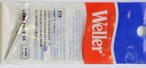 New Weller ETK Solder Soldering Tip 1.2mm Stations WES51, WESD51, WESD51D