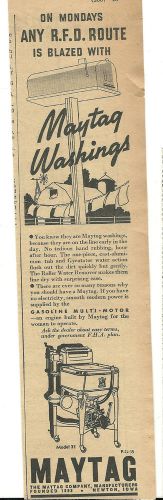 Nov.1935 Maytag Co. Newton Iowa Model 31 Washer with Gasoline Engine ad