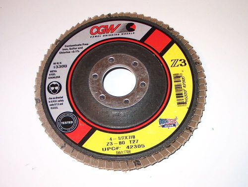 Camel grinding wheel  4.5&#034;x7/8&#034; premium flap disc zirconia  made in usa for sale