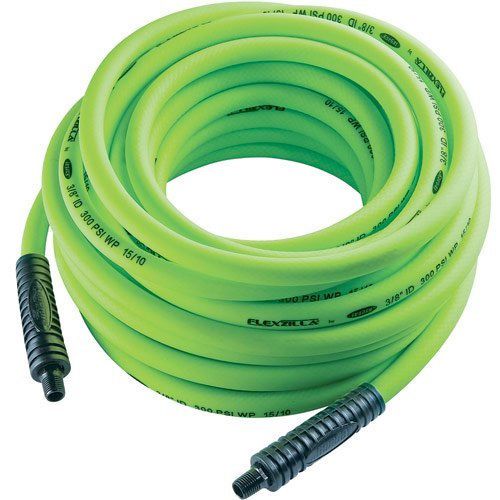 FLEXZILLA HFZ3850YW2 3/8&#034; x 50 ft All-Weather Air Hose 300psi 1/4&#034; NPT Fittings