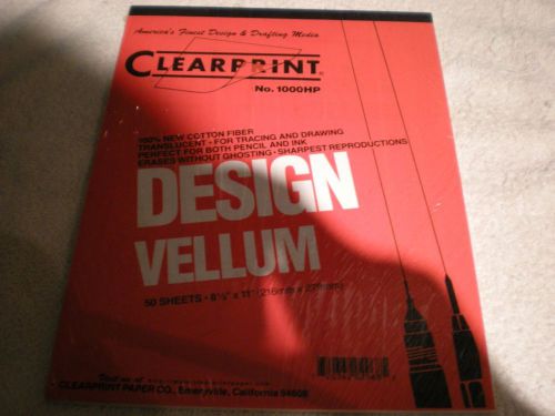 LOT OF 2-CLEARPRINT DESIGN VELLUM AND ALVIN TRACEPRINT-BOTH SEALED &amp; 50 SHEETS e