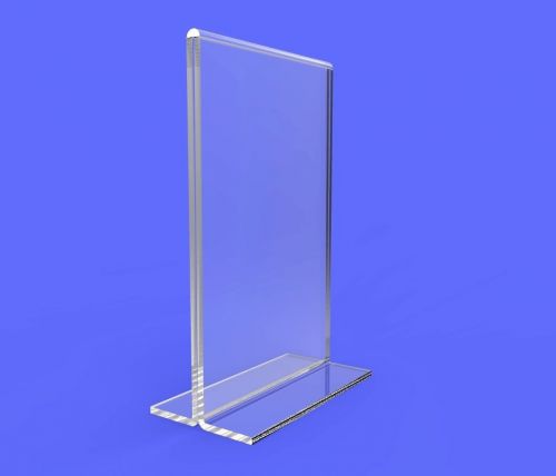 11193-2-6 6-pack Clear Acrylic Table Tent  Frame photo sign menu holder  Clear 1