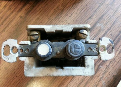 vintage push button single pole switch