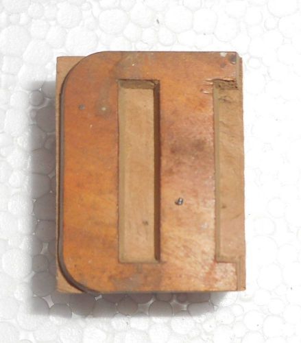 Letterpress letter &#034;d&#034; wood type printers block typography.in794 for sale