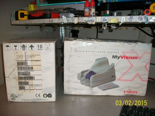 LOT OF 2 PANNI UNISYS MYVISION CHECK READERS MVX3030-IJE