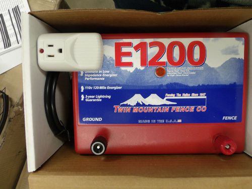 TWIN MOUNTAIN E1200 ELECTRIC FENCER 120mile 110volt CATTLE LIVESTOCK FENCE