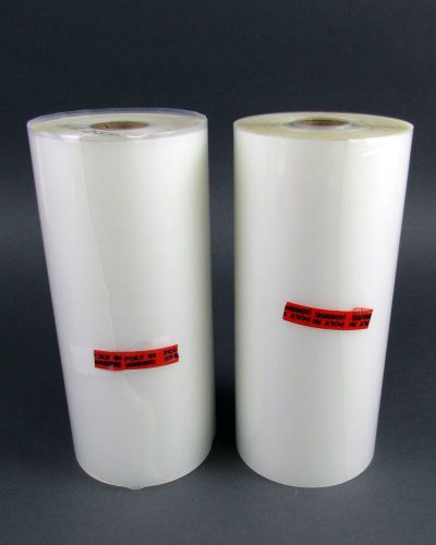 Gbc nap-lam 3000036 clear thermal film - 5.0 mil, 9&#034; x 195&#039;, nap i, - two rolls for sale