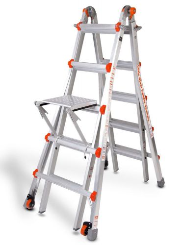 22 1a little giant ladder classic w/ leg leveler &amp; wheels levelizer adjustable for sale