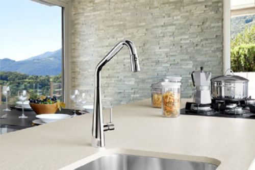Linsol elias high quality kitchen mixer tap / taps / sink with pull down hose for sale