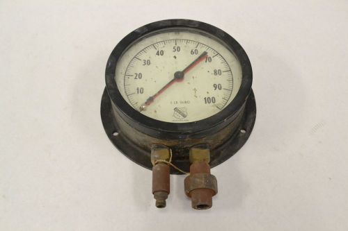 Ashcroft 0-100 1 lb subd pressure 6 in 1/4 in npt gauge b314895 for sale