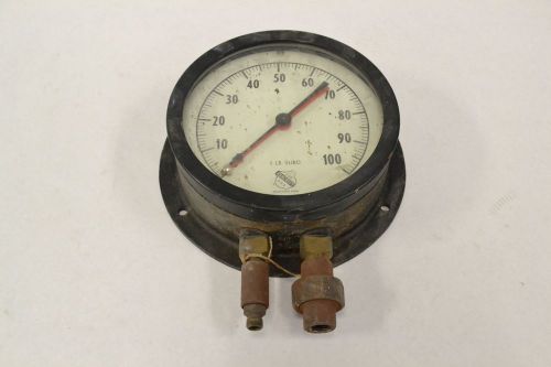 ASHCROFT 0-100 1 LB SUBD PRESSURE 6 IN 1/4 IN NPT GAUGE B314895