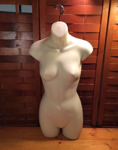 Lot 2 Female Torso Plastic Body Dress Form Mannequin Hanger Lingerie Display