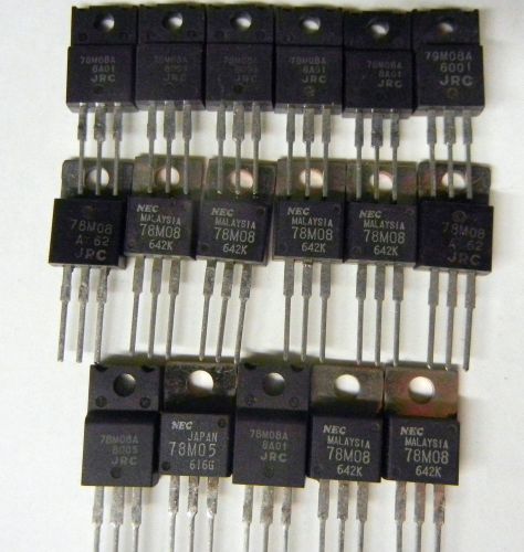 3 terminal voltage regulators mixed bags! 78m12, 78m12a, 78m15 78m12ct, 78m12f for sale