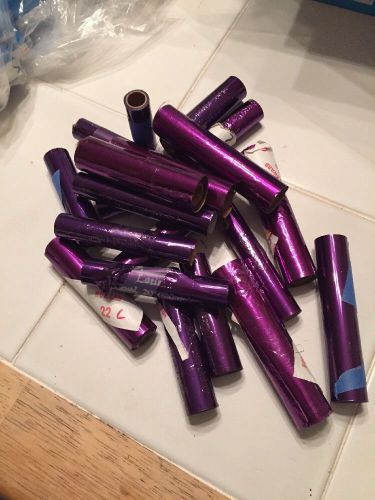 20 rolls Howard Foil for Hot Stamping machine imprint PURPLE 22L Kingsley lot