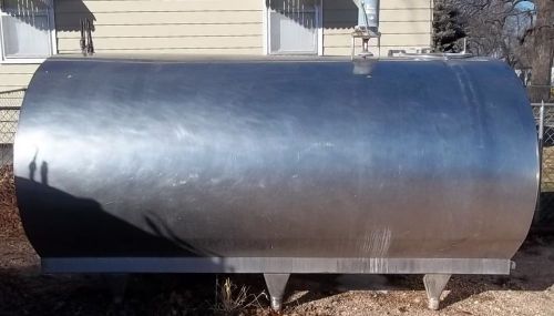 MUELLER 1500 Gallon OHBT51651  Stainless Steel Bulk Milk Cooling Tank