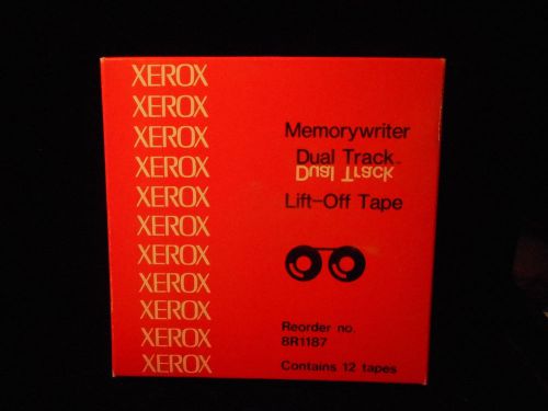 NIB Xerox Memorywriter Dual Track Lift-Off Tape, 8R1187 Set 12 Tapes