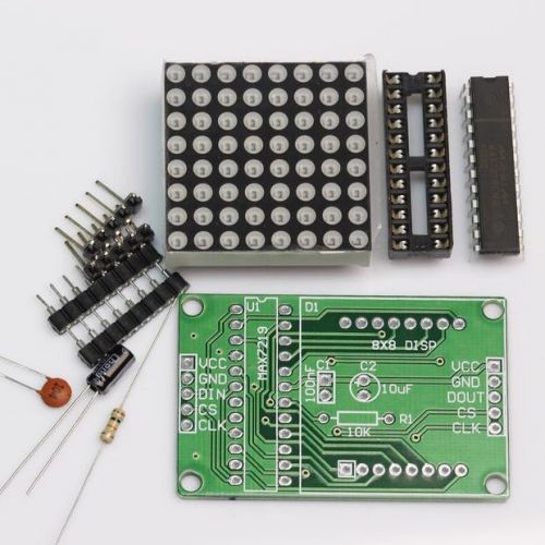 Max7219 red dot matrix module mcu control display module diy kit for arduino new for sale