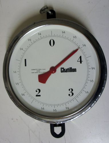 Chatillon 4215DD-X-AS Double Dial Hanging 9&#034; Scale 15lb 1/2oz IIII 4200 Series