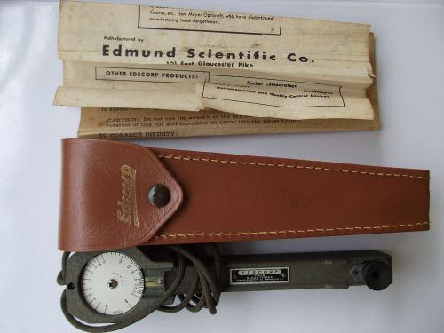 Vtg EDSCORP Edmund Scientific Field Range Finder Rangefinder Leather Case
