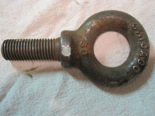 Chicago 30 (1&#034;) drop forged eye bolt lifting eye 2 1/2&#034; usa made for sale