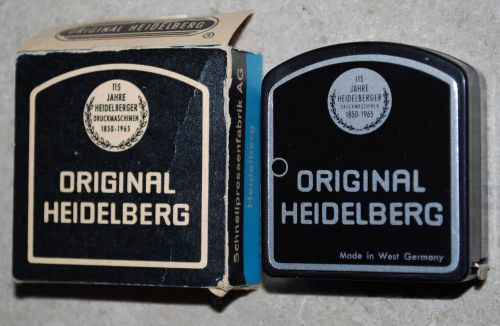 1965 Advertising specialty 115 year commemorative Heidelberg tape measure