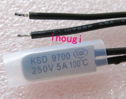 3 pcs New KSD 9700 100?C 250V 5A Thermostat Temperature BiMetal Switch NC Close