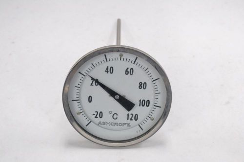 Ashcroft 5in stem temperature -20-120c 5 in dial face 1/2 in npt gauge b321842 for sale