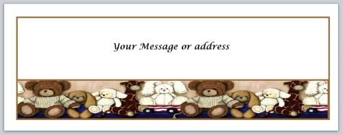 30 Personalized Return Address Labels Bears Buy 3 get 1 free (ct250)