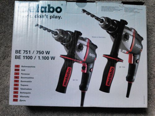 Metabo BE 751 Corded Drill Kit 750 watt,two speed