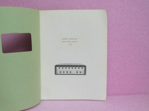 Monsanto Manual 3100A, 3100A-016, 310B Frequency Synthesizer Field Training Man.