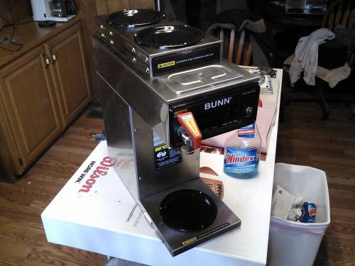 Commercial Bunn Pourover Inline automatic brew Coffee Maker 3 warmer Used CW15