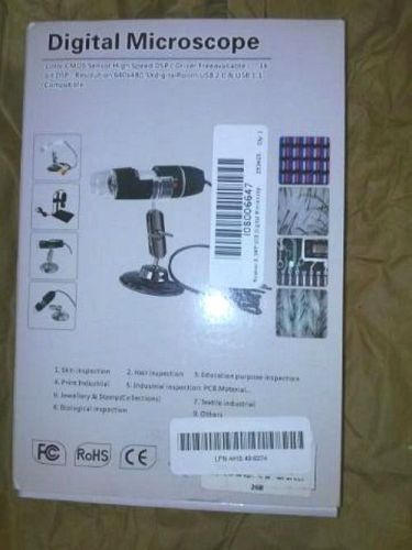 Neewer 0.3MP USB Digital Microscope Magnifier 8-LED Photography 50X - 500X N02