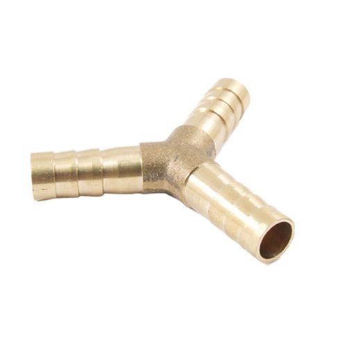 New Hot Sale Brass 3 Way Air Gas Hose Barb Connector for 8mm Inner Dia Pipe