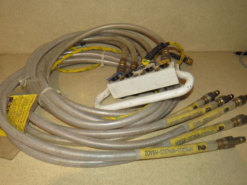 Hoist / crane ? 4 button pneumatic control pendant w/ hose (ho9) for sale