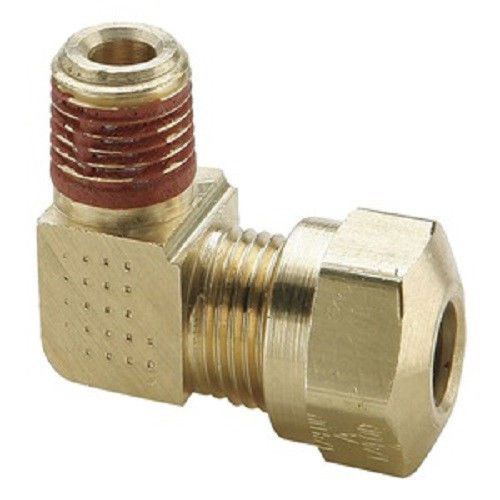 Parker vs269nta-4-4 brass 90° elbow 1/4&#034; male compression air brake tube fitting for sale