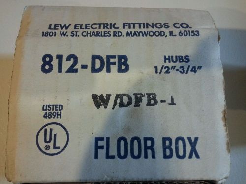 Lew Electric Floor Box 812-DFB W/DFB-1