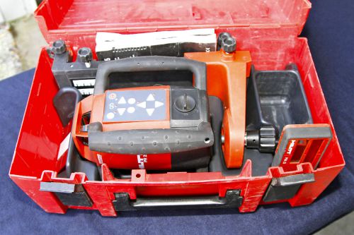 HILTI PR25 AND PRA25 IF ROTARY LASER KIT WITH CASE MANUALS AND EXTRAS