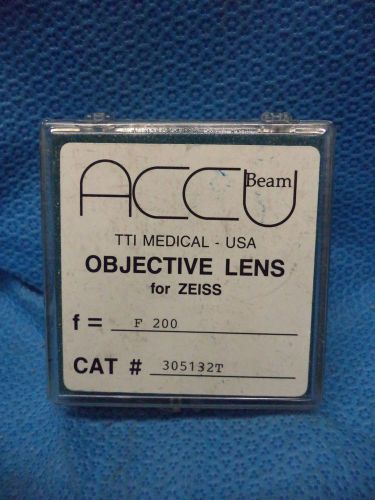 TTI Medical Accu Beam Objective Lens for Zeiss F 250 - FOR PARTS -