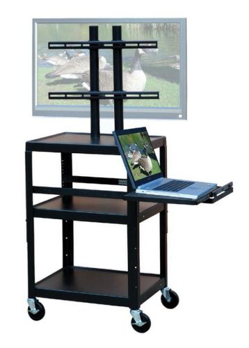 VTI FPC4226E TV Cart for up to 32&#034; Flat Panel TV with Extended Pull Out Shelf